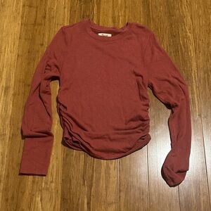 Madewell Brick Red Knit Top